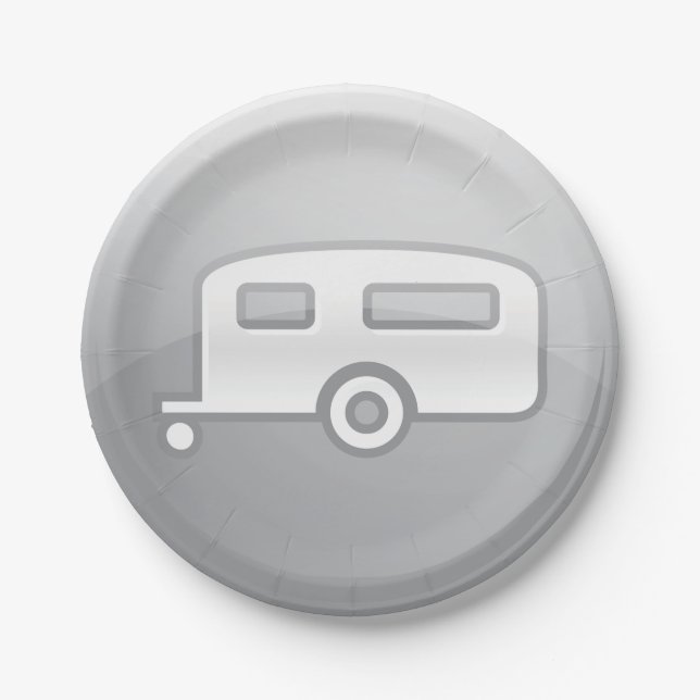 Assiettes En Carton Camper Trailer (Devant)