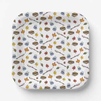 Assiettes En Carton Camping D’Été Les mores Camping Bon Camper Bonfire