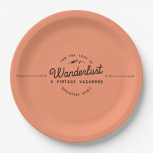 Assiettes En Carton Camping d'aventure d'envie de voyager