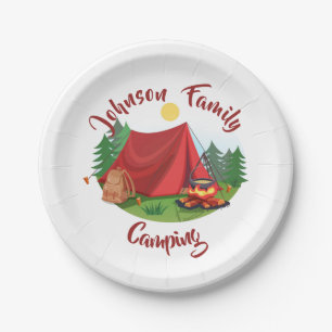 Assiettes En Carton Camping personnalisé
