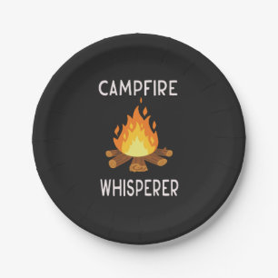 Assiettes En Carton Camping - Whisperer de feu de camp