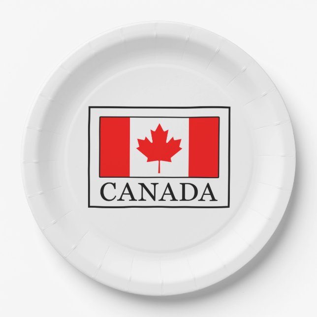 Assiettes En Carton Canada (Devant)