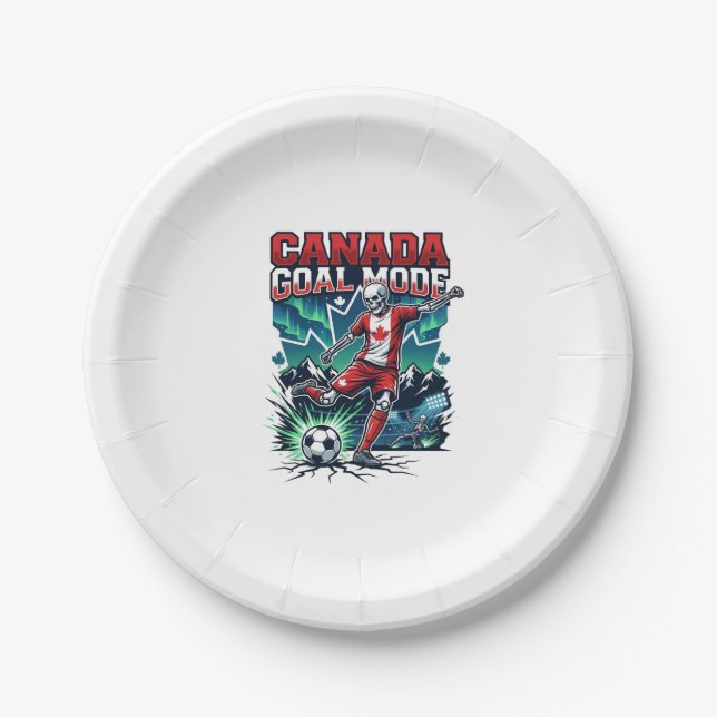 Assiettes En Carton Canada Mode de but squelette attaquant nations dyn (Devant)