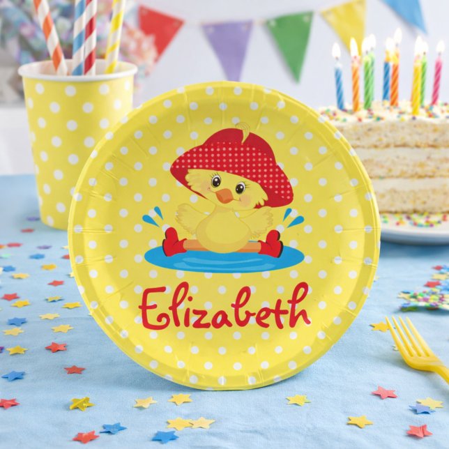 Assiettes En Carton Canard branché (Créateur téléchargé)