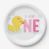 Canard en caoutchouc premier anniversaire