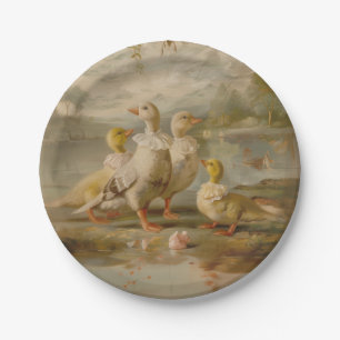 Assiettes En Carton Canards - Plaques de papier rond
