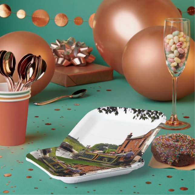 ASSIETTES EN CARTON CANAUX (Multi)