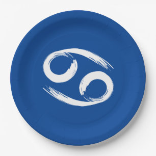 Assiettes En Carton CANCER Signe Zodiaque Été Juin Juillet Astrologie 