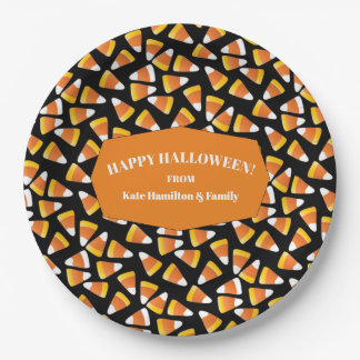 Assiettes En Carton Candy Corn classique Halloween Party