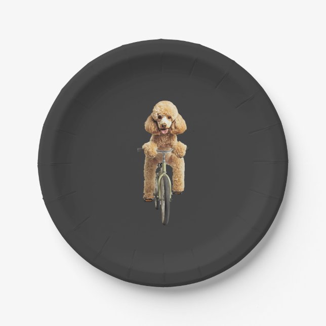 Assiettes En Carton Caniche  (Devant)