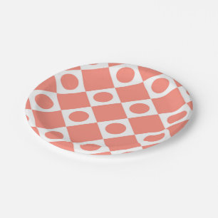 Assiettes En Carton Cantaloupe des années 60