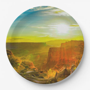 Assiettes En Carton Canyon Terres Parc national Moab Utah