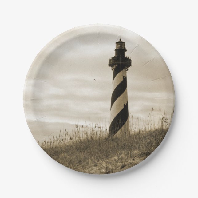 Assiettes En Carton Cape Hatteras Lighthouse (Devant)
