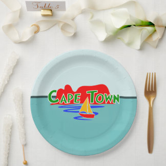 Assiettes En Carton Cape Town Table Mountain Afrique du Sud