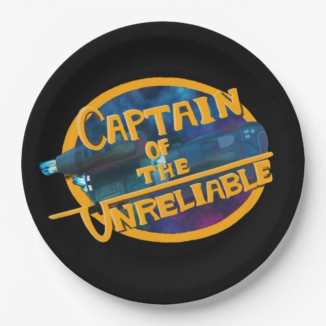Assiettes En Carton Capitaine de l'Infiable (Devant)