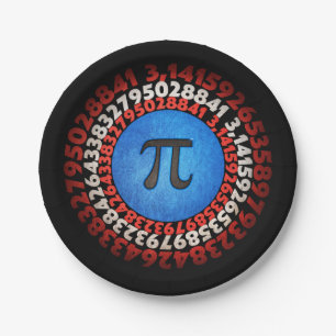 Assiettes En Carton Capitaine Pi Superhero Shield Nerdy Math Pi Day