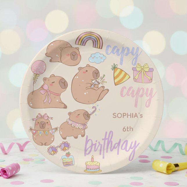 Assiettes En Carton Capy capy birthday (Créateur téléchargé)
