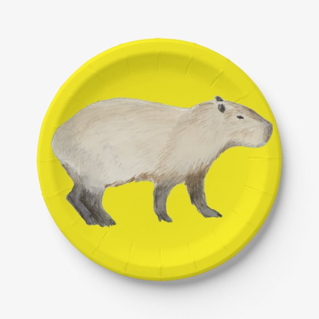 Assiettes En Carton Capybara (Devant)