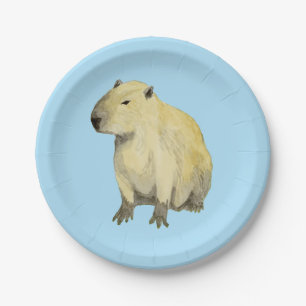 Assiettes En Carton Capybara