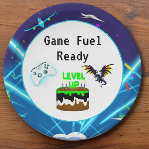 Assiettes En Carton Carburant de jeu prêt Joyeux anniversaire Coup cri
