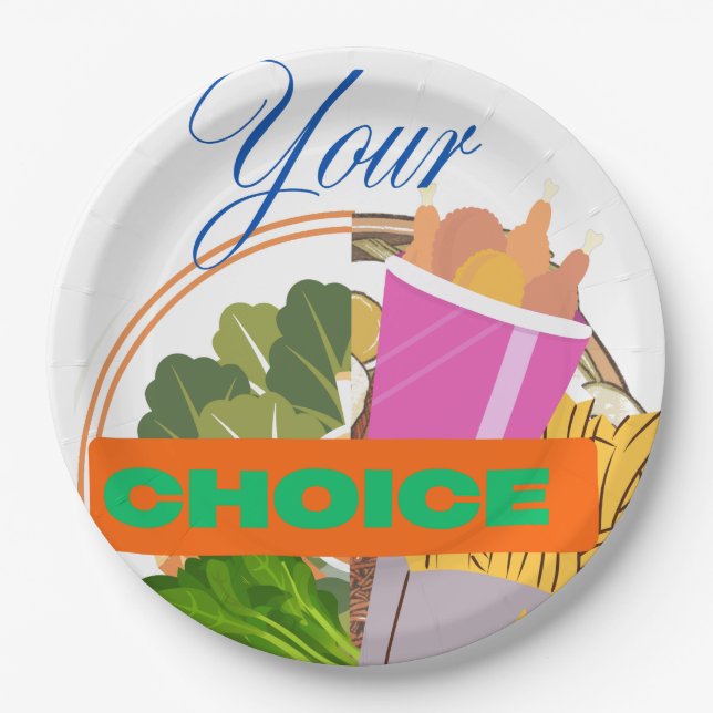 Assiettes En Carton Carburant ou trompe - Votre appel (Devant)