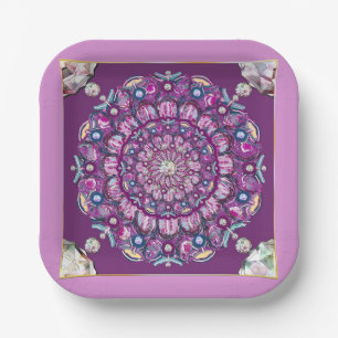 Assiettes En Carton Cardinal Red Rosace