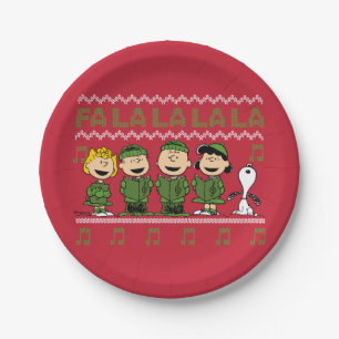 Assiettes En Carton Caroling Christmas Sweater Graphic