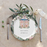 Assiettes En Carton Carreaux floraux | Mariage tropical marocain<br><div class="desc">Les mariages d'inspiration marocaine sont audacieux, cool et chic boho. Rose poussiéreux, bleu turquoise profond, corail, jaune et vert luxuriant s'unissent dans une belle harmonie pour donner un look immaculé à n'importe quel mariage. Cette combinaison de couleurs crée un style doux et féminin à la fois intemporel et romantique. Idéal...</div>
