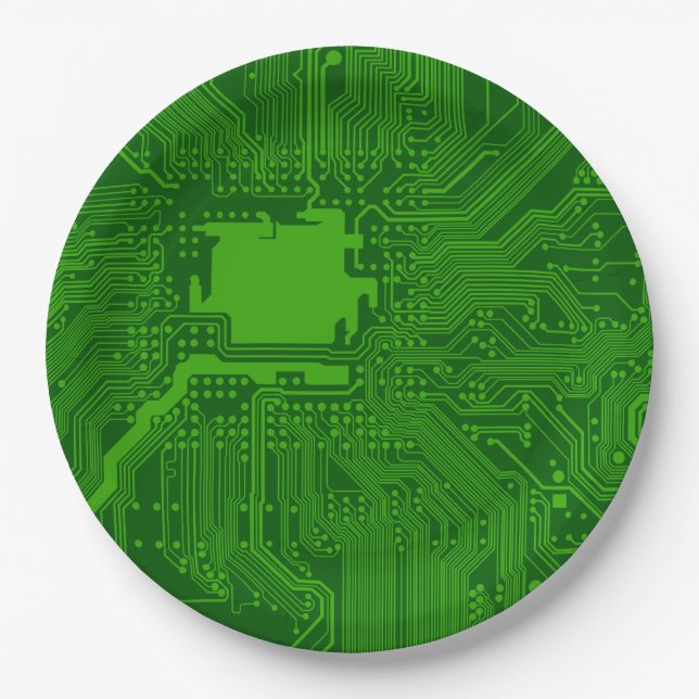 Assiettes En Carton Carte de circuit (Devant)