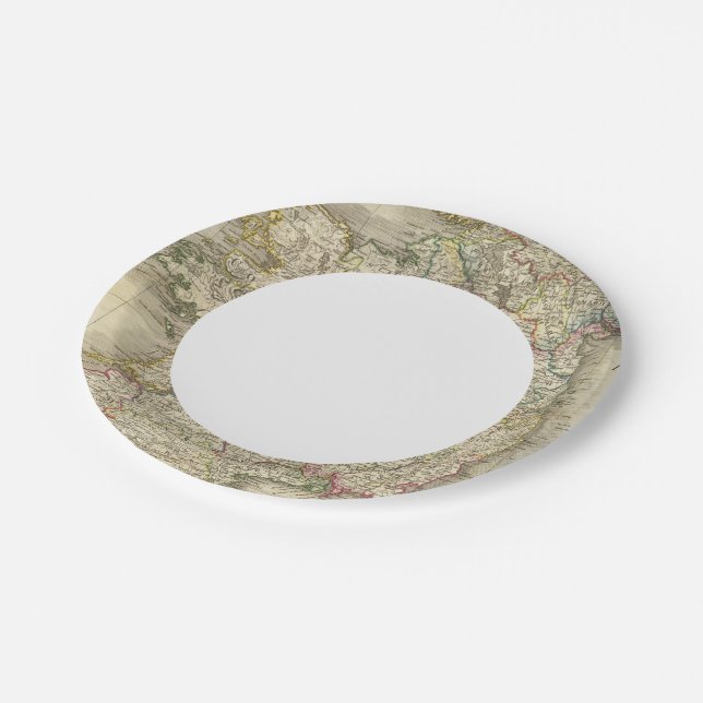 Assiettes En Carton Carte d'Irlande (Angle)
