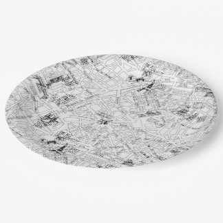 Assiettes En Carton Carte Paris