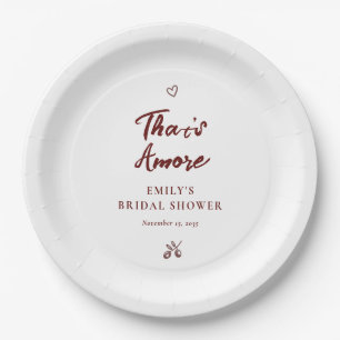Assiettes En Carton Carton d'invitation de douche de mariée That's Amo
