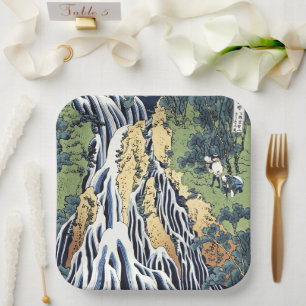 Assiettes En Carton cascade de Kirifuri près de la montagne Kurokami H