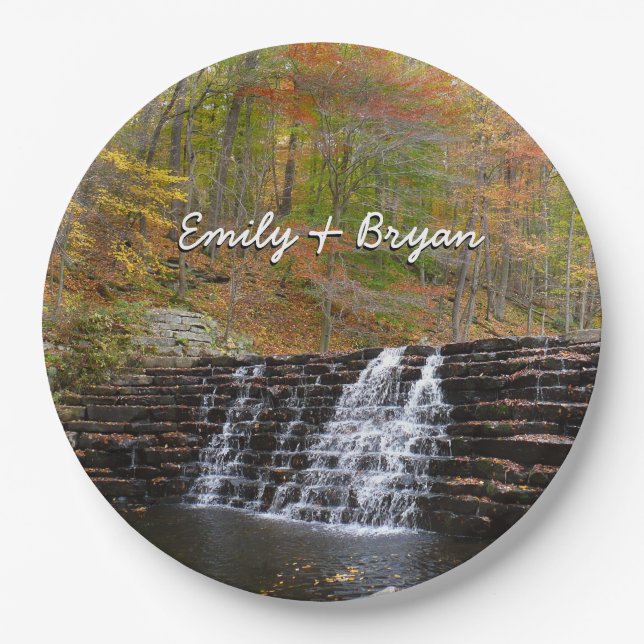 Assiettes En Carton Cascade du parc national Laurel Hill I (Devant)