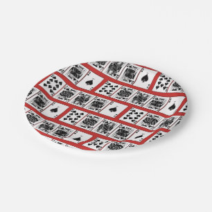 Assiettes En Carton Casino Night Poker Royal Straight Flush Spades