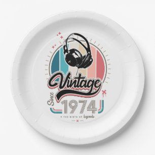 Assiettes En Carton Casques vintages depuis 1974