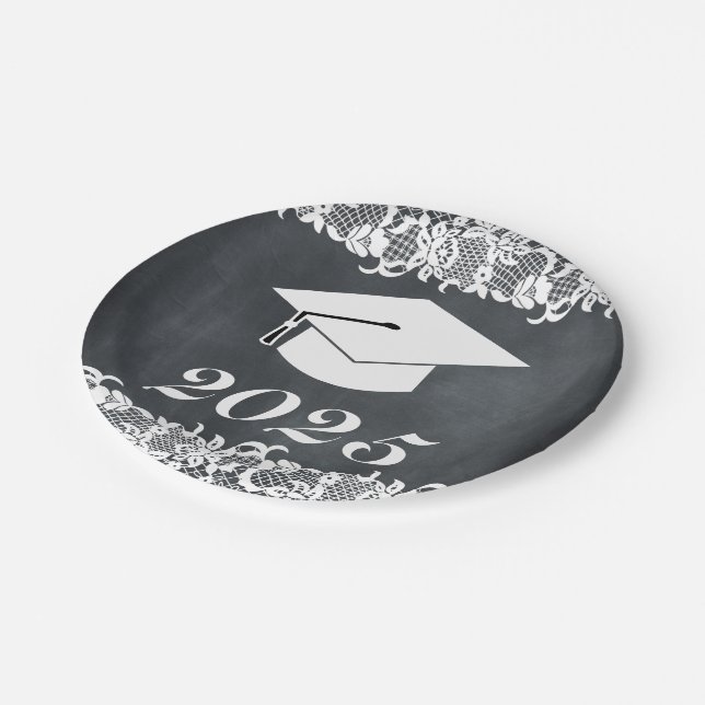Assiettes En Carton Casquette Casquette de classement Blackboard & Whi (Angle)