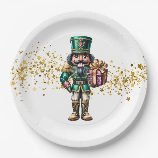 Assiettes En Carton Casse-noisette de Noël  (Devant)