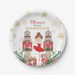 Assiettes En Carton Casse-Noisette Winter Onederland 1er Anniversaire 