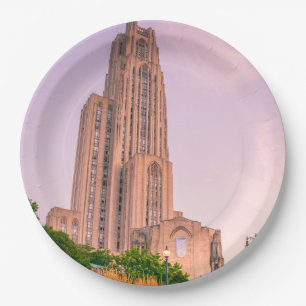 Assiettes En Carton Cathédrale de l'Université de Pittsburgh de Lear