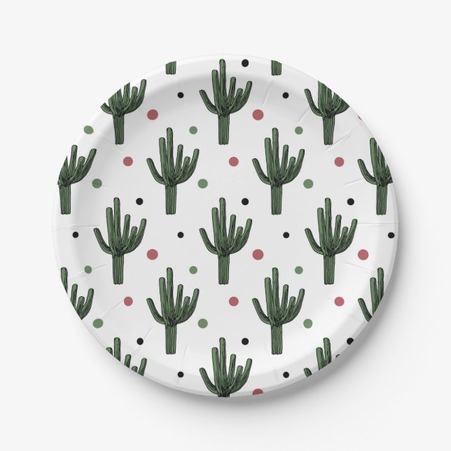 Assiettes En Carton Catus (Devant)