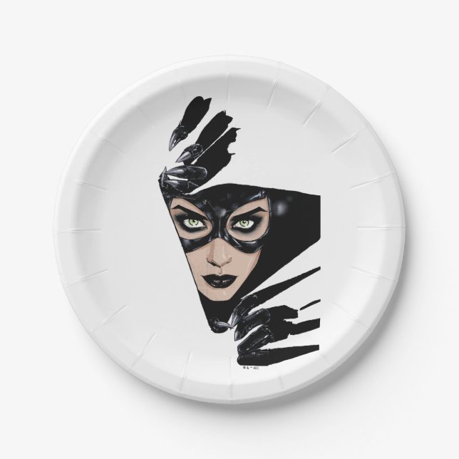 Assiettes En Carton Catwoman The Claws Are Out Cover Illustration (Devant)