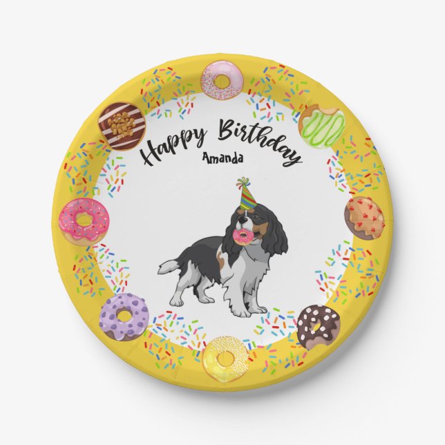 Assiettes En Carton Cavalier King Charles Birthday Party Plaque papier (Devant)