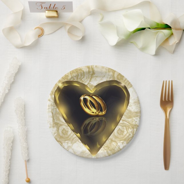 Assiettes En Carton Ce que Dieu a mis ensemble (Mariage)