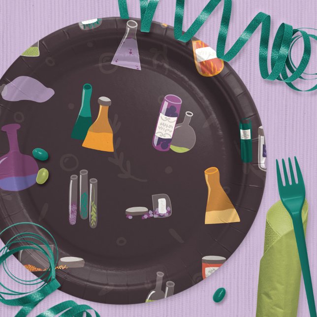 Assiettes En Carton Ce qu'il y a dans la bouteille - potions et ingréd (Créateur téléchargé)