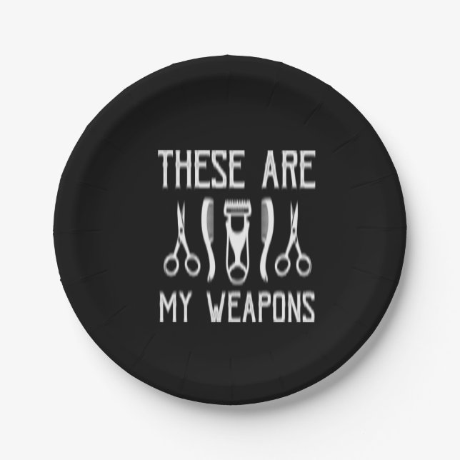 Assiettes En Carton ce sont mes armes (Devant)