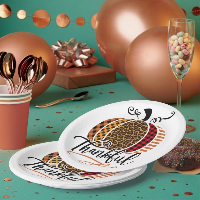 Assiettes En Carton Célébration Automnale Rustique (Multi)
