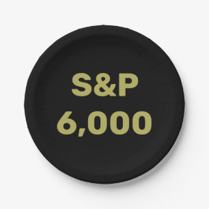 Assiettes En Carton Célébration de l'indice de Stock de niveau S&P 6 0