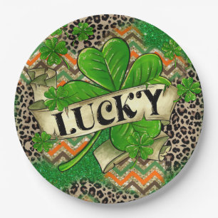 Assiettes En Carton Célébration de Lucky Clover
