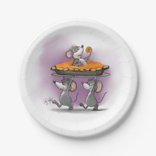 Assiettes En Carton Célébration de tarte de citrouille